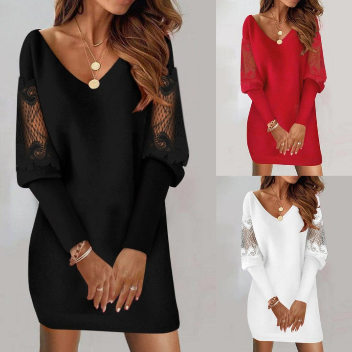 Malwina™ | Dress with Lace Sleeves