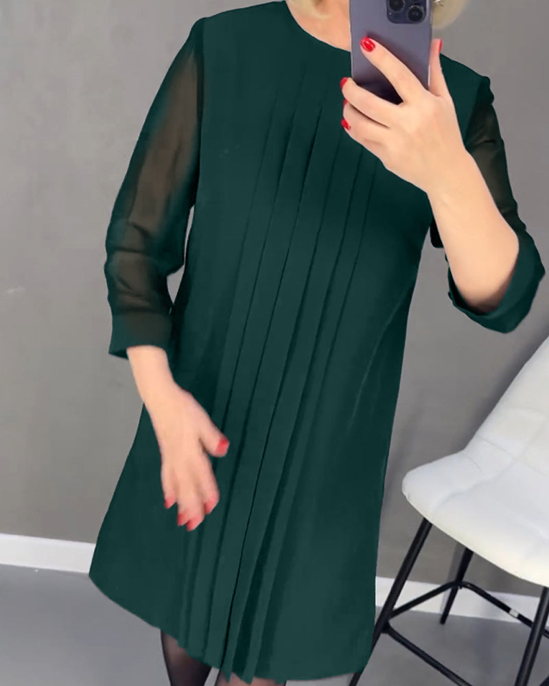 MARGOT™ - Elegant Pleated Dress