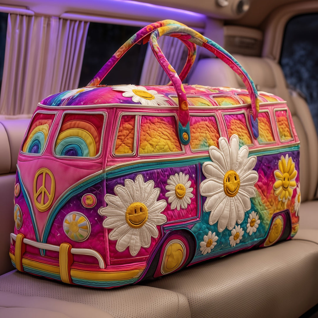 Groovy Campervan Quilted Duffel Bag