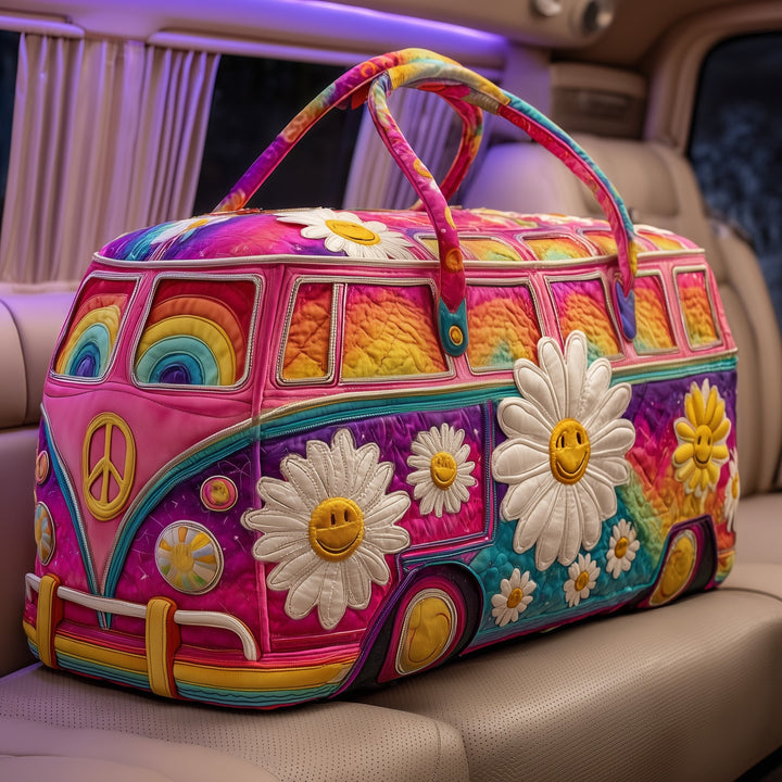 Groovy Campervan Quilted Duffel Bag