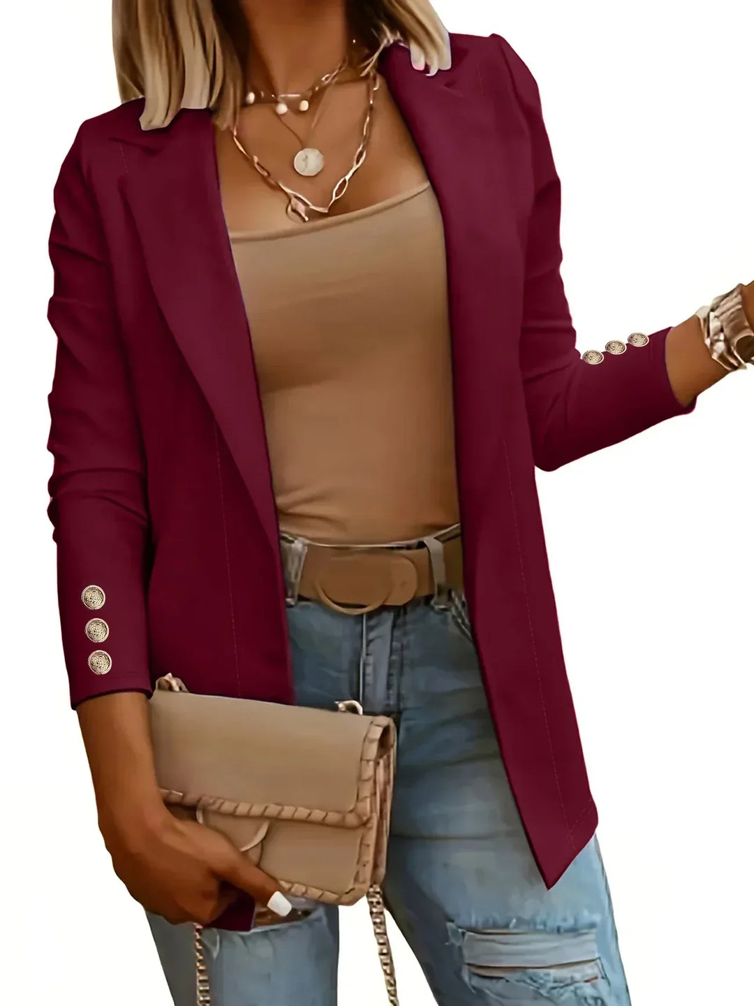 EMMA™ - Chic Open Front Jacket