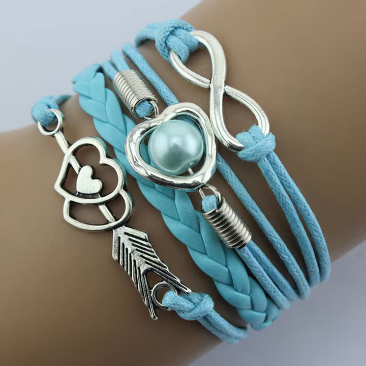Cupid's Bow Multicolor Heart Bracelet