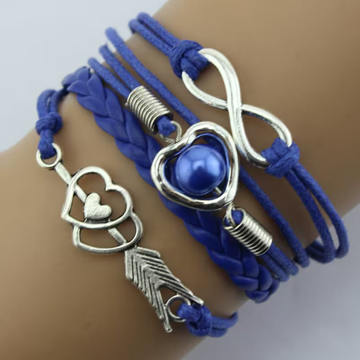 Cupid's Bow Multicolor Heart Bracelet