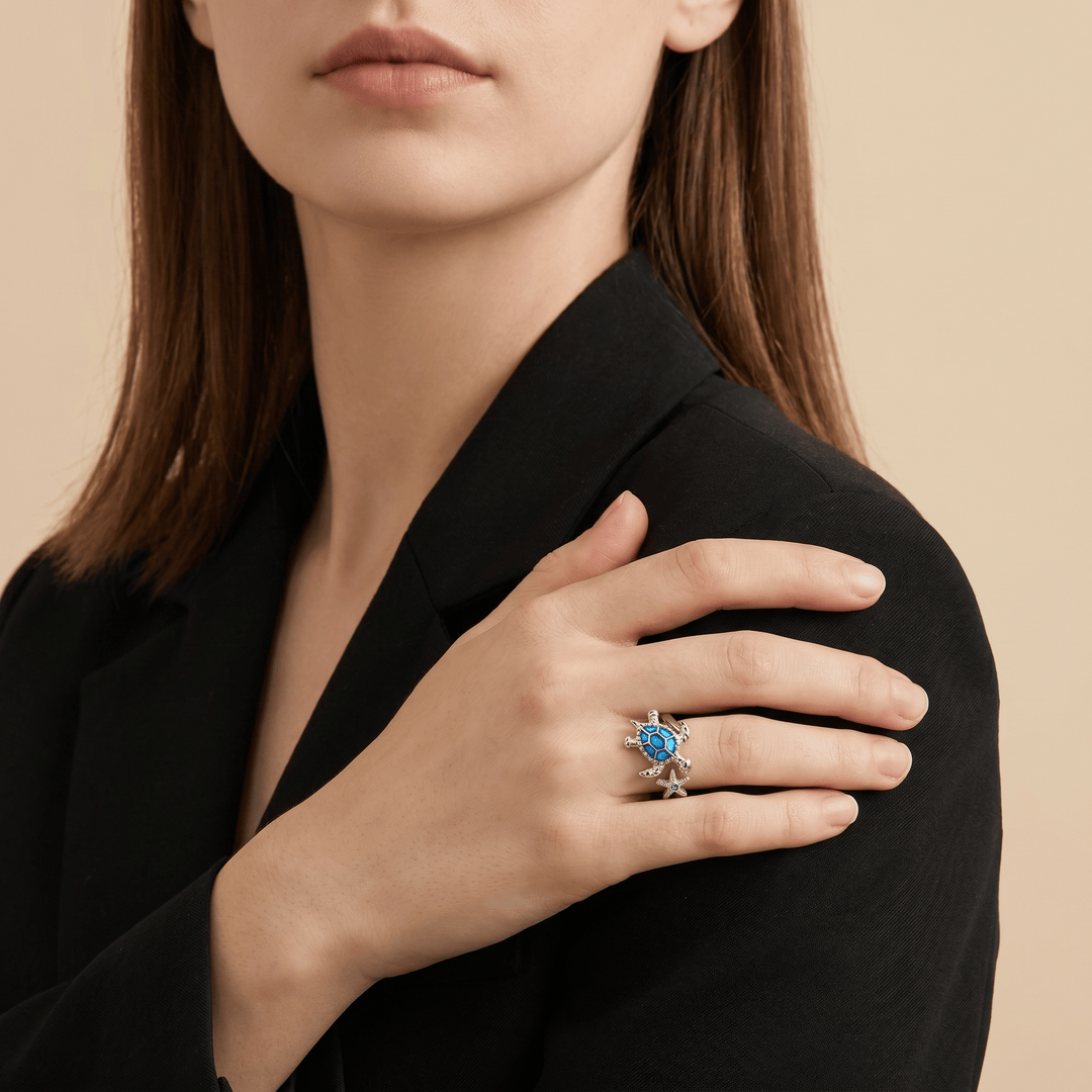 Sea Spirit Ring - (ADJUSTABLE)