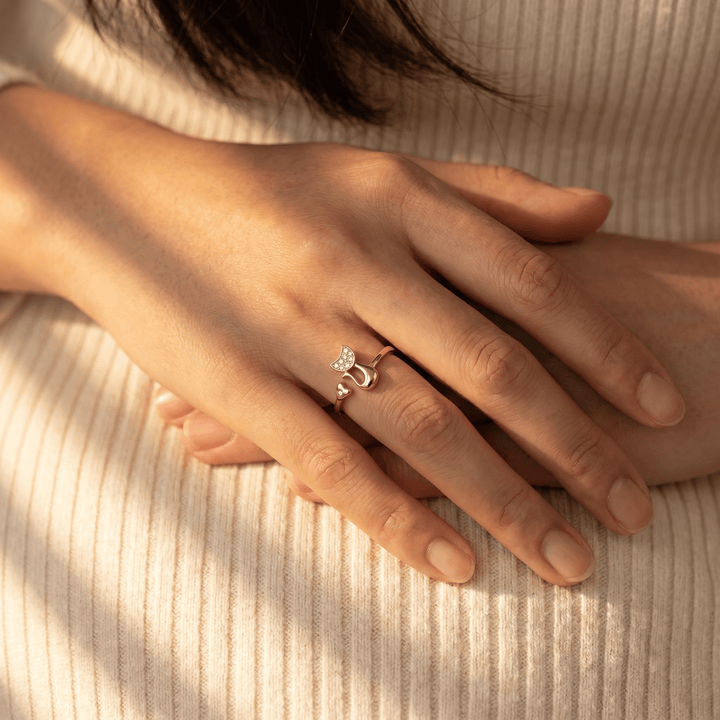 Tail of Love Ring - (ADJUSTABLE)