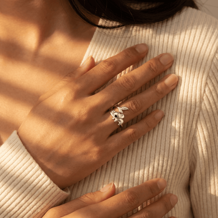 Sleeping Koala Ring - (ADJUSTABLE)
