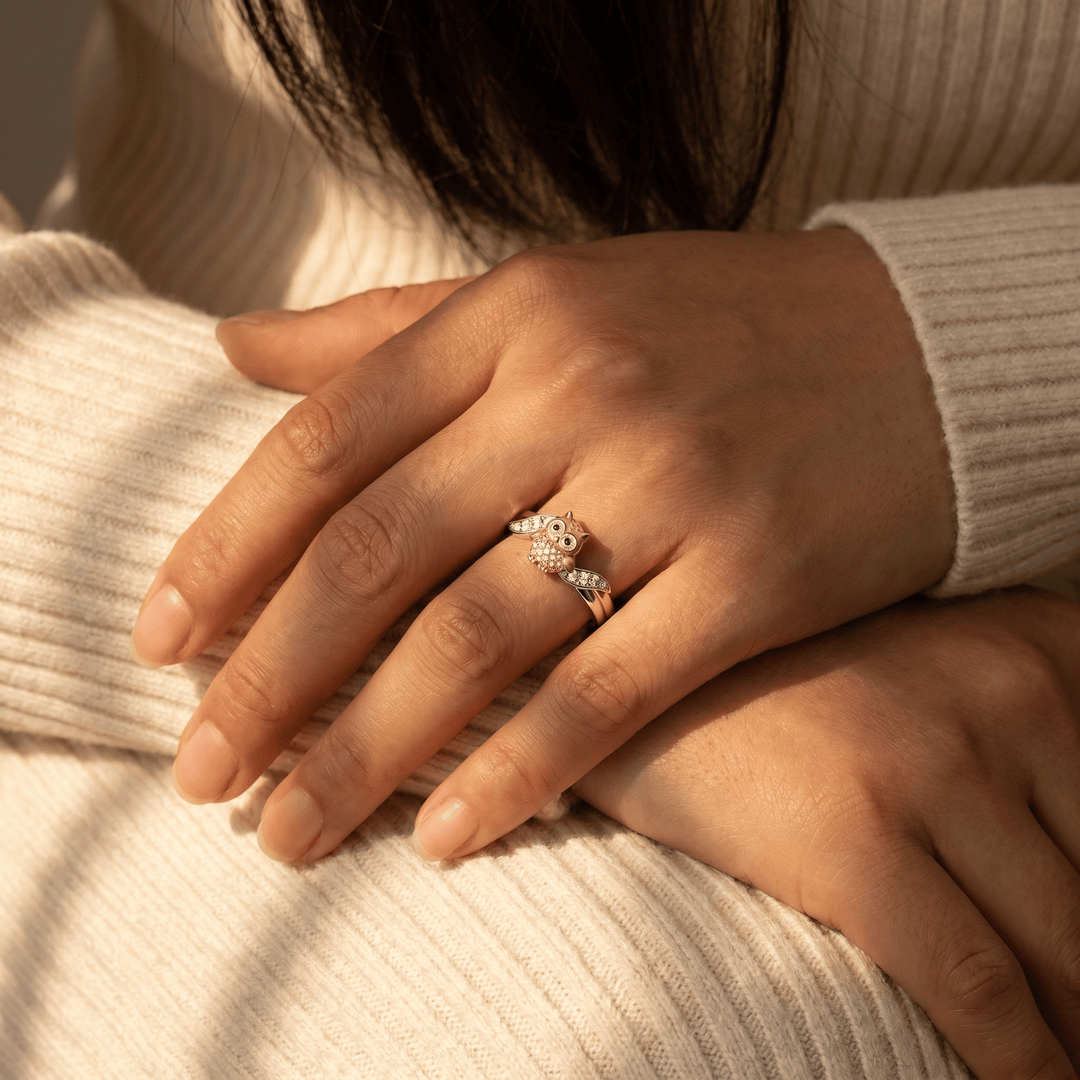Baby Owl Ring