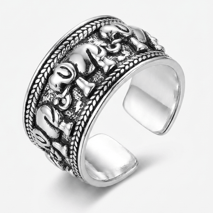 Tribal Elephant Ring - (ADJUSTABLE)