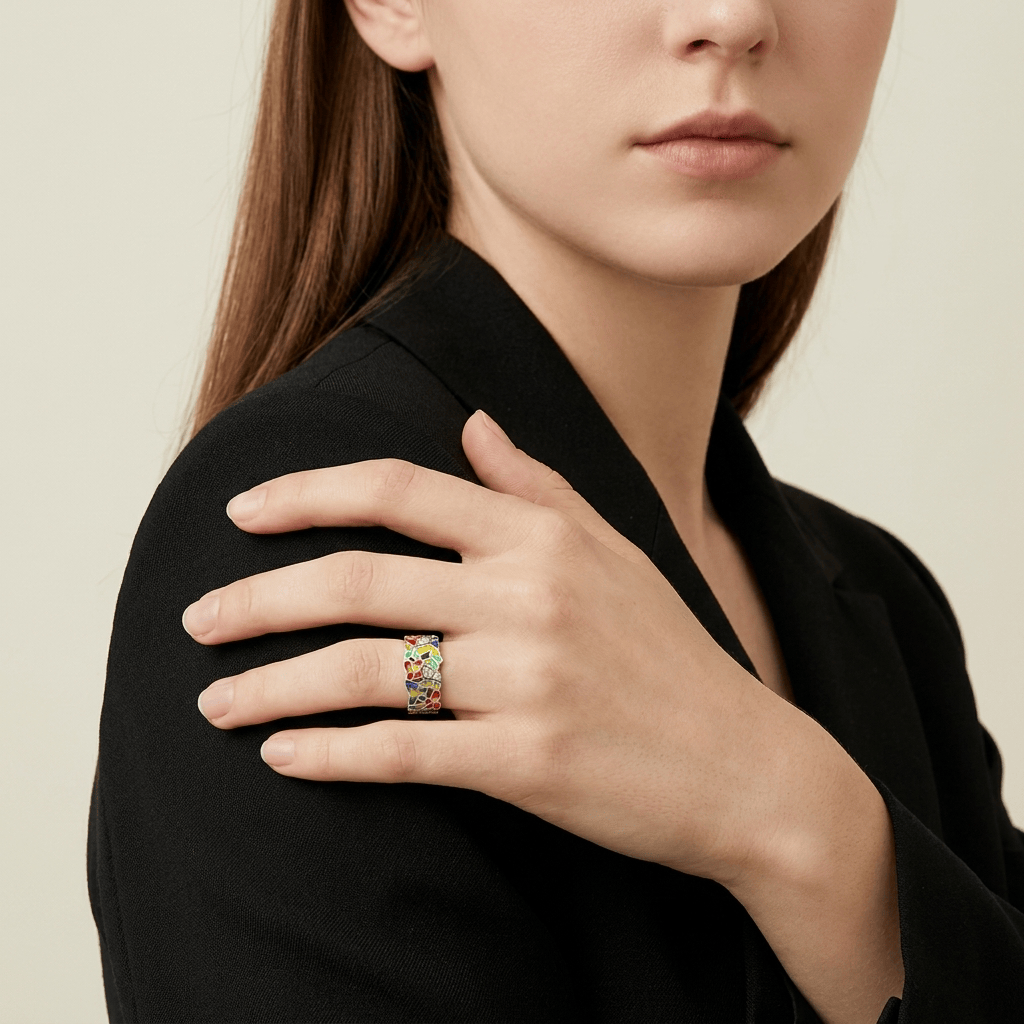Vibrant Wings Butterfly Ring