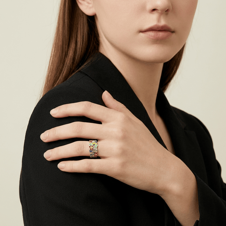 Vibrant Wings Butterfly Ring