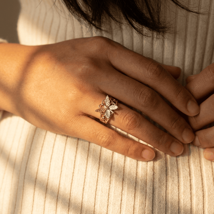 Blossom Wings Butterfly Ring