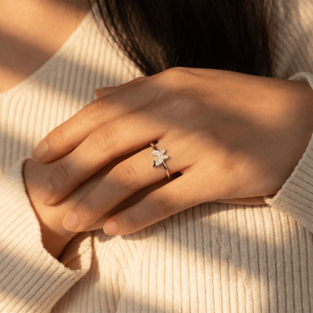 Dainty Wings Butterfly Ring - (ADJUSTABLE)