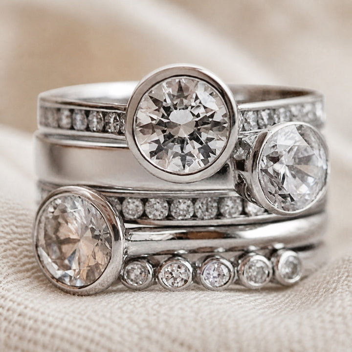 Retro Bohemian Inlaid Zirconia Ring