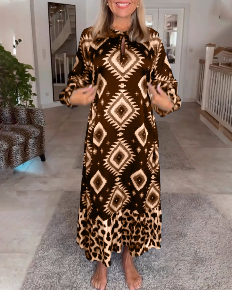 ZELLA™ - Luxe Geo Print Dress