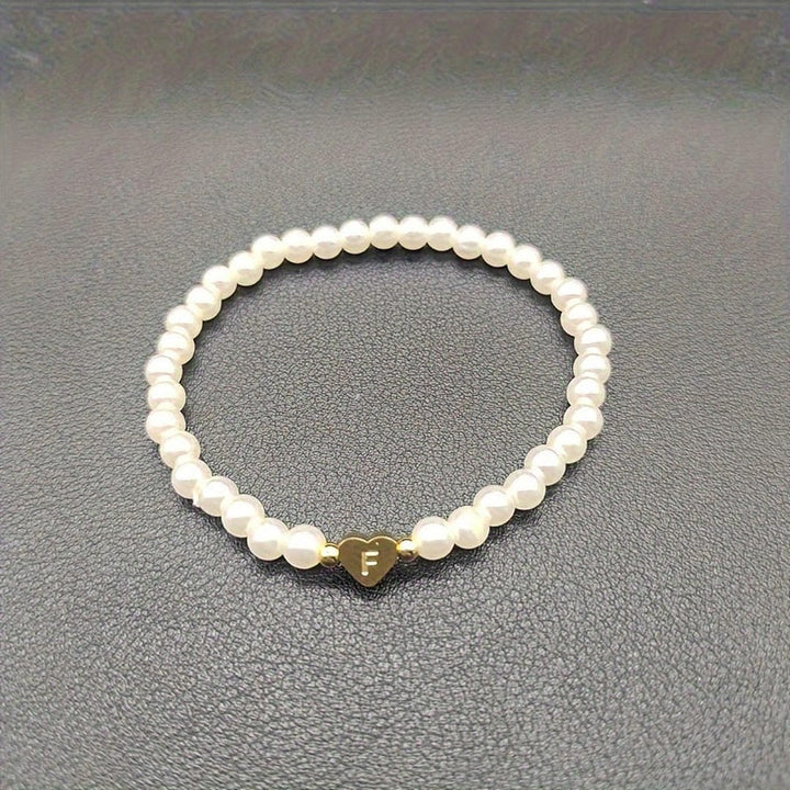A-Z Pearl Beaded Bracelet