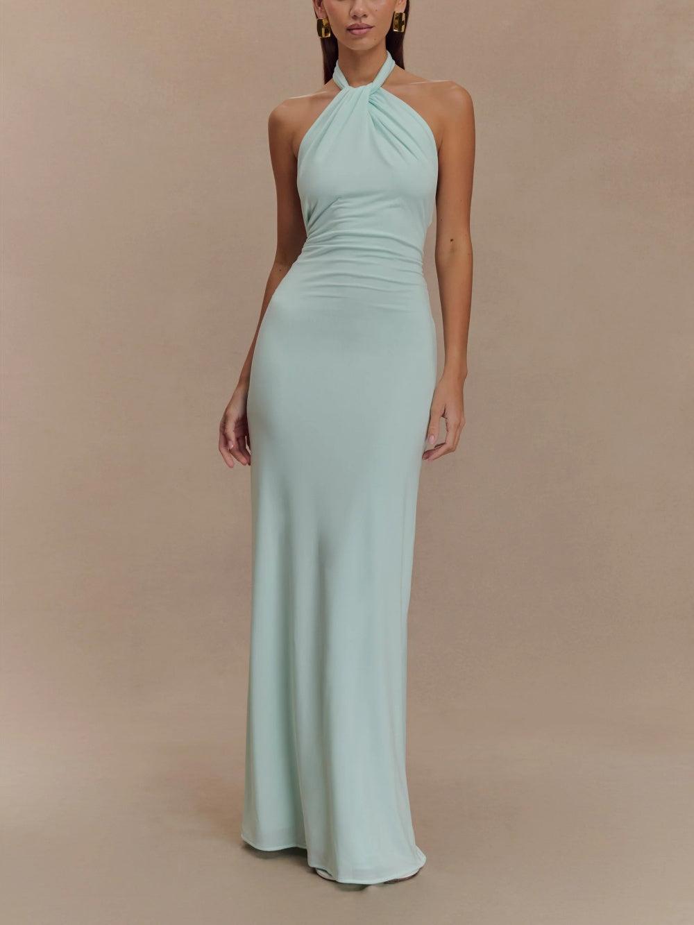 Women’s Dress | Slinky Halter Maxi