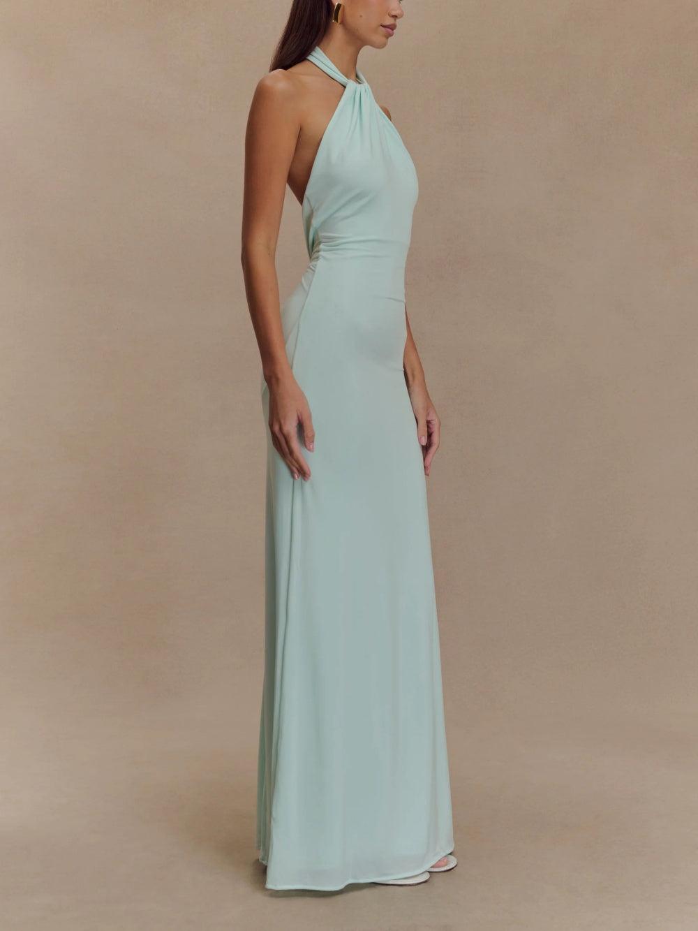 Women’s Dress | Slinky Halter Maxi