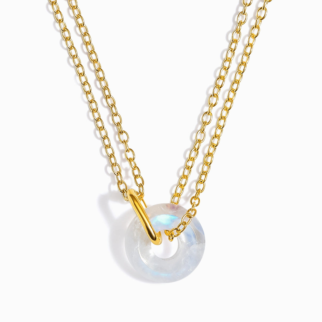 Moonstone Drop Necklace