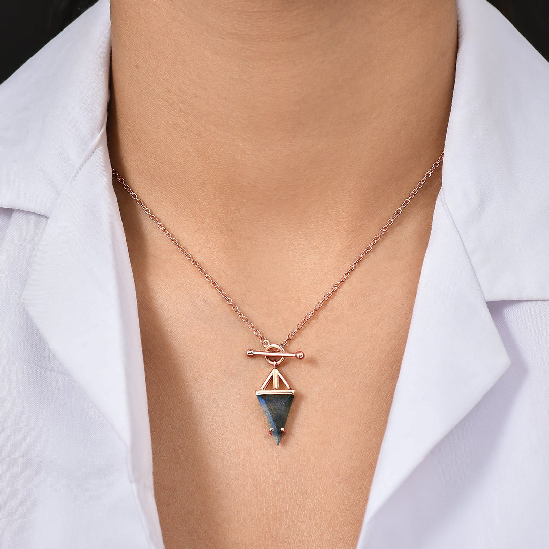 Labradorite T-Lock Necklace