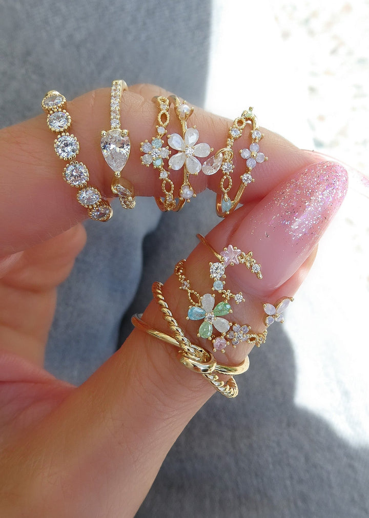 Pastel Flower Ring