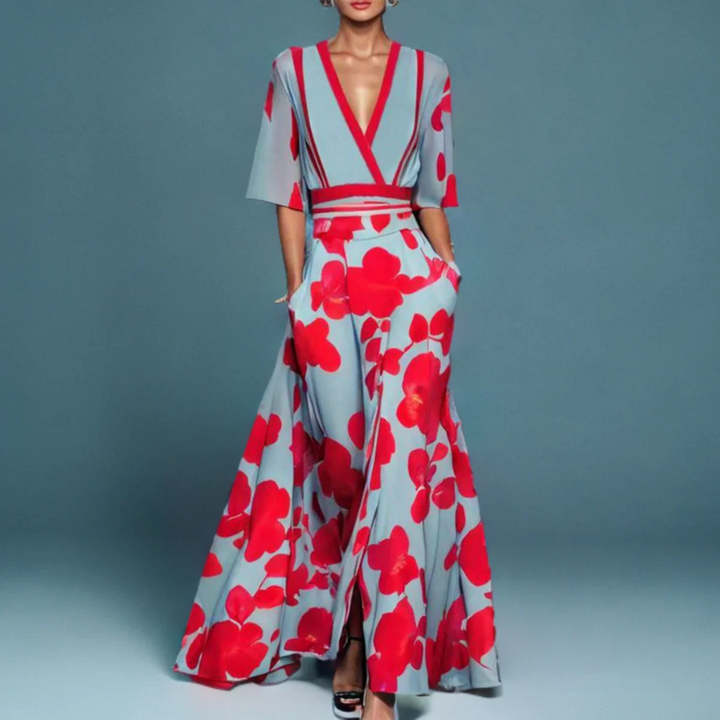 Women's Dress | Floral Wrap Maxi Length