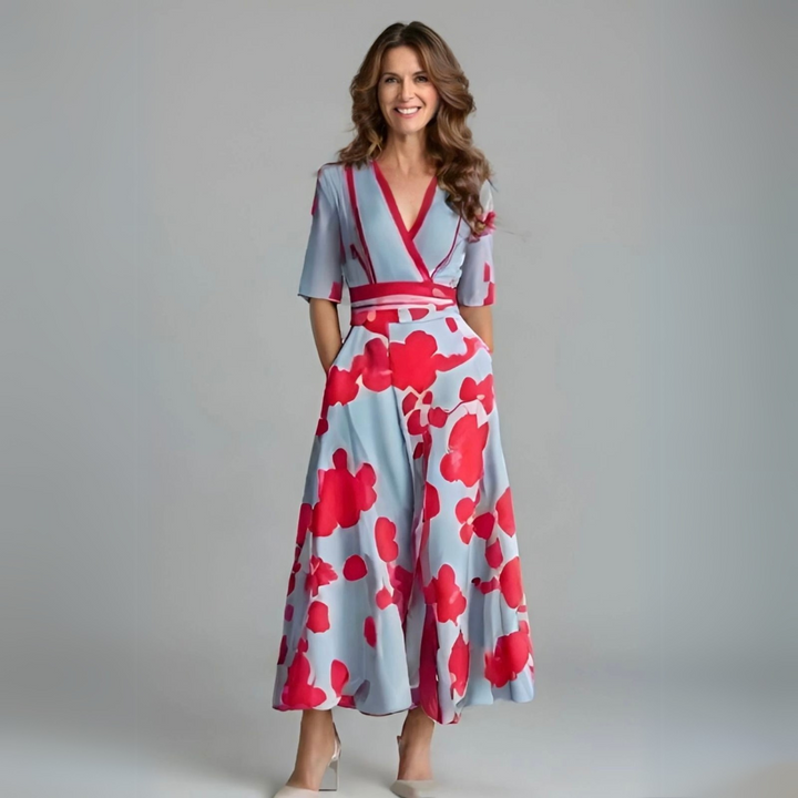 Women's Dress | Floral Wrap Maxi Length