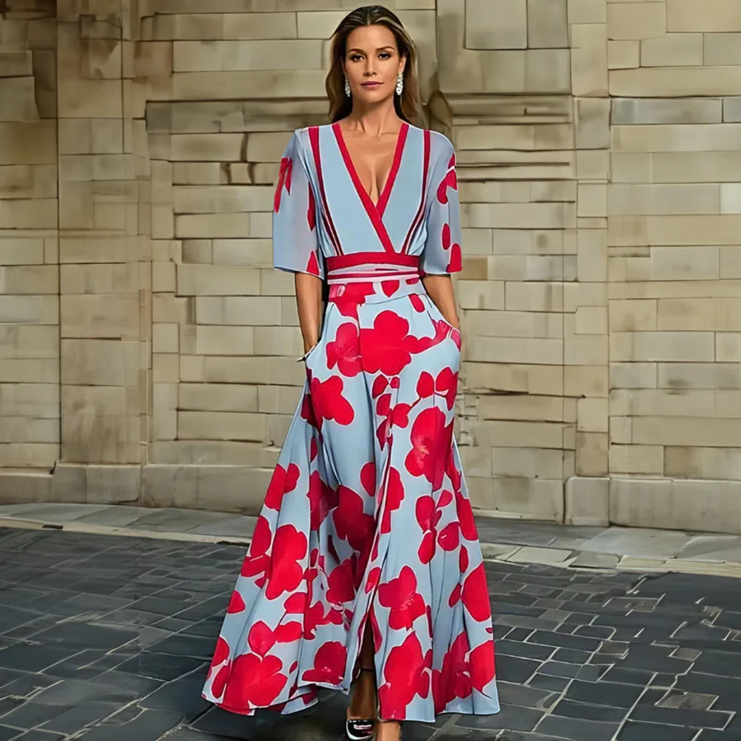 Women's Dress | Floral Wrap Maxi Length