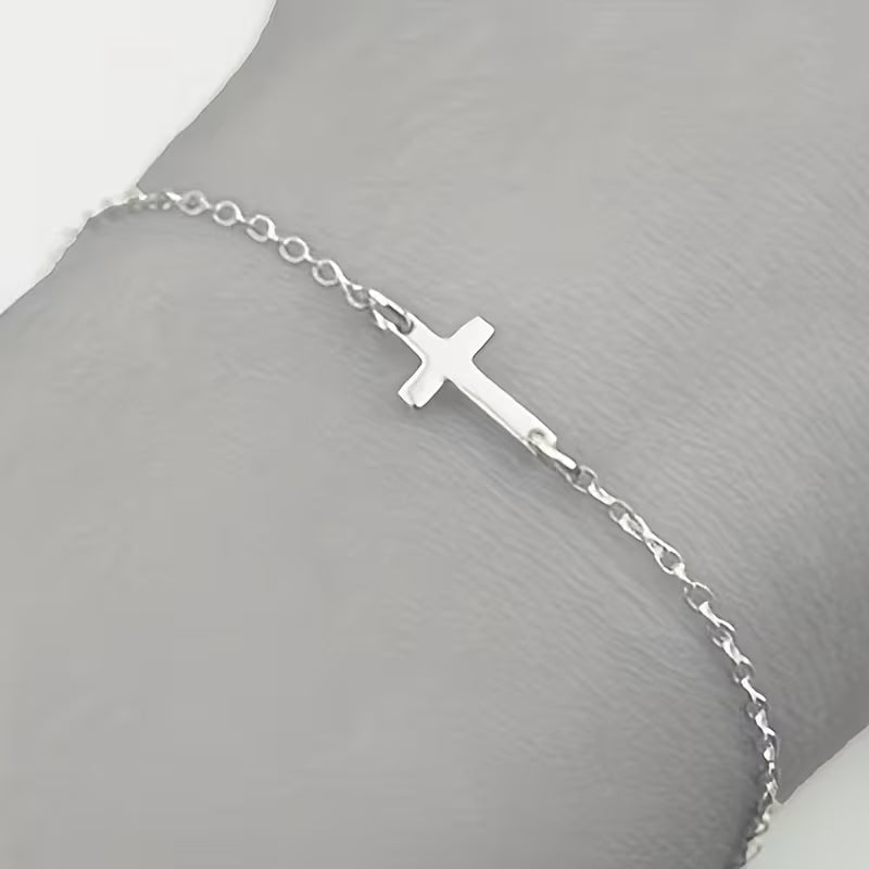 Simple Elegant Cross Bracelet