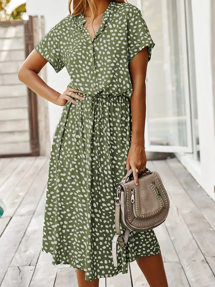 Women’s Summer Dress | Animal Print Midi