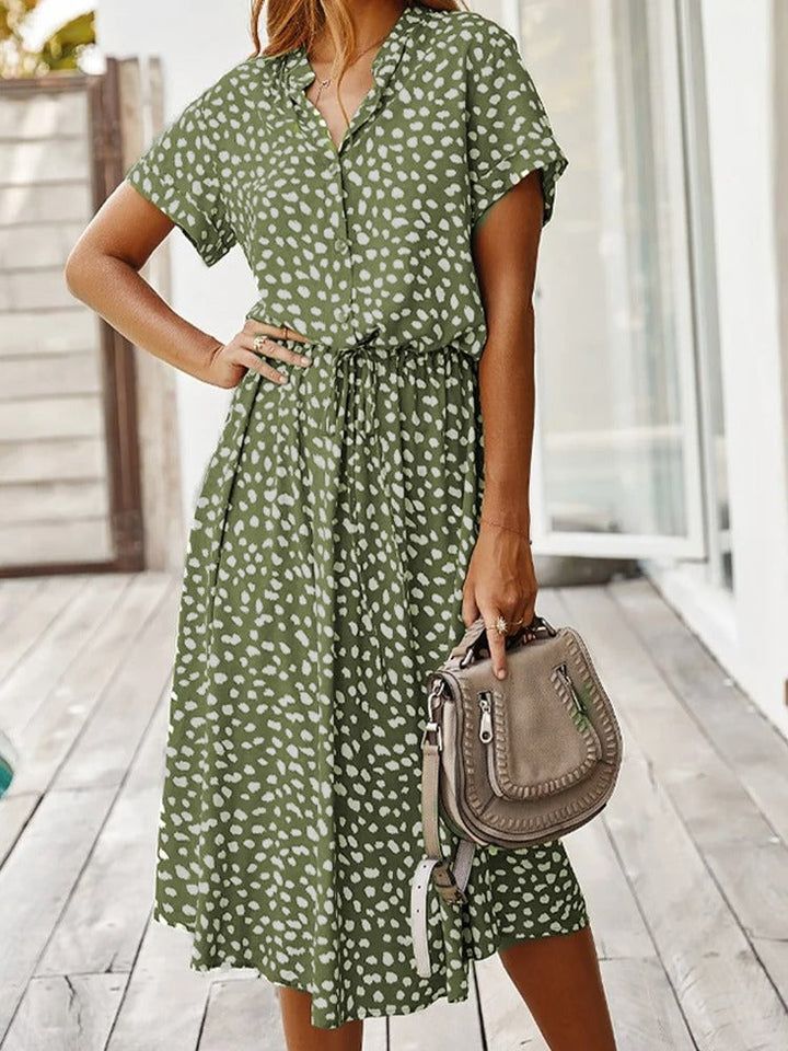 Women’s Summer Dress | Animal Print Midi