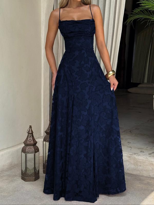 MABEL™ - Sexy Backless Lace Pattern Long Dress for Events