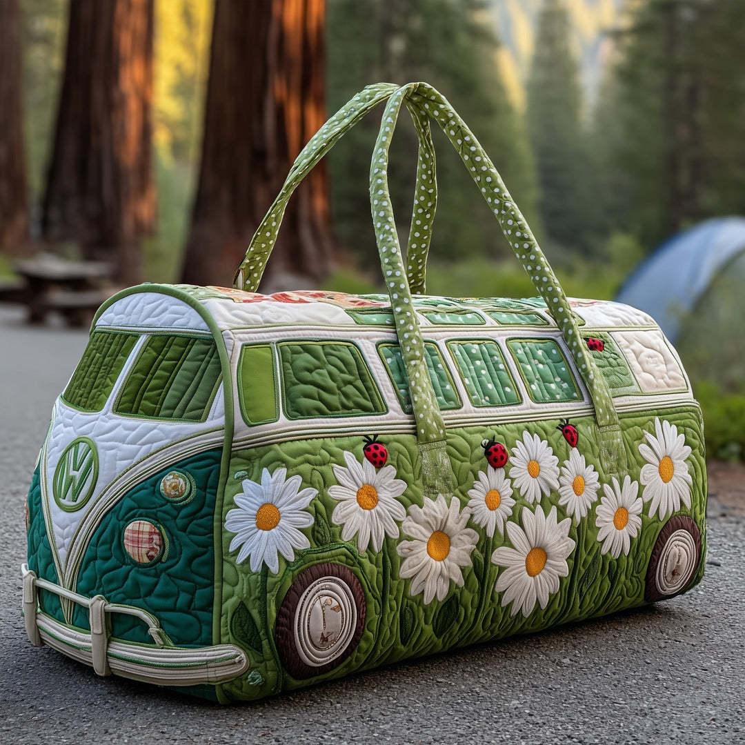 Retro Campervan Inspired Quilted Duffel Bag