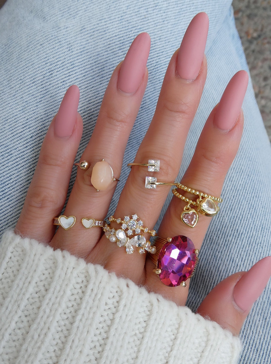 Pink Stone Ring