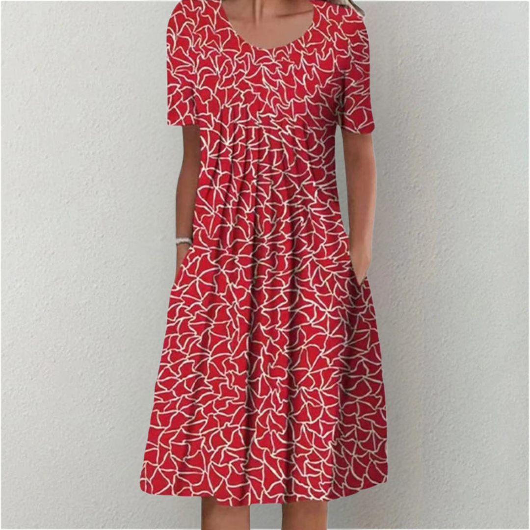 Women's Casual Dress | Midi Floral-style Print Midi