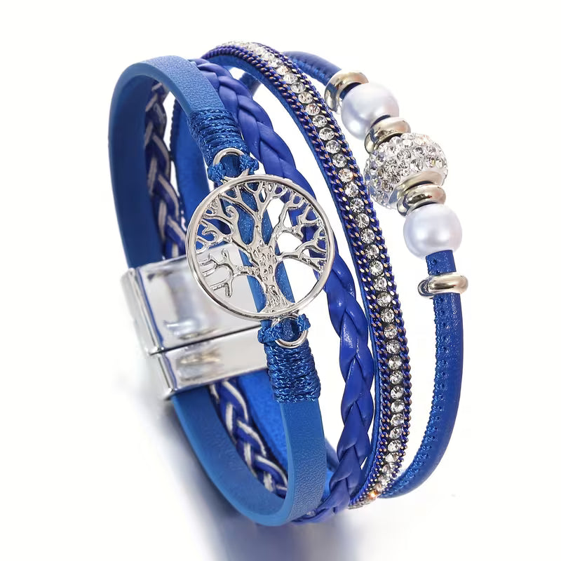 Elegant Multi-Layer Tree of Life Bracelet