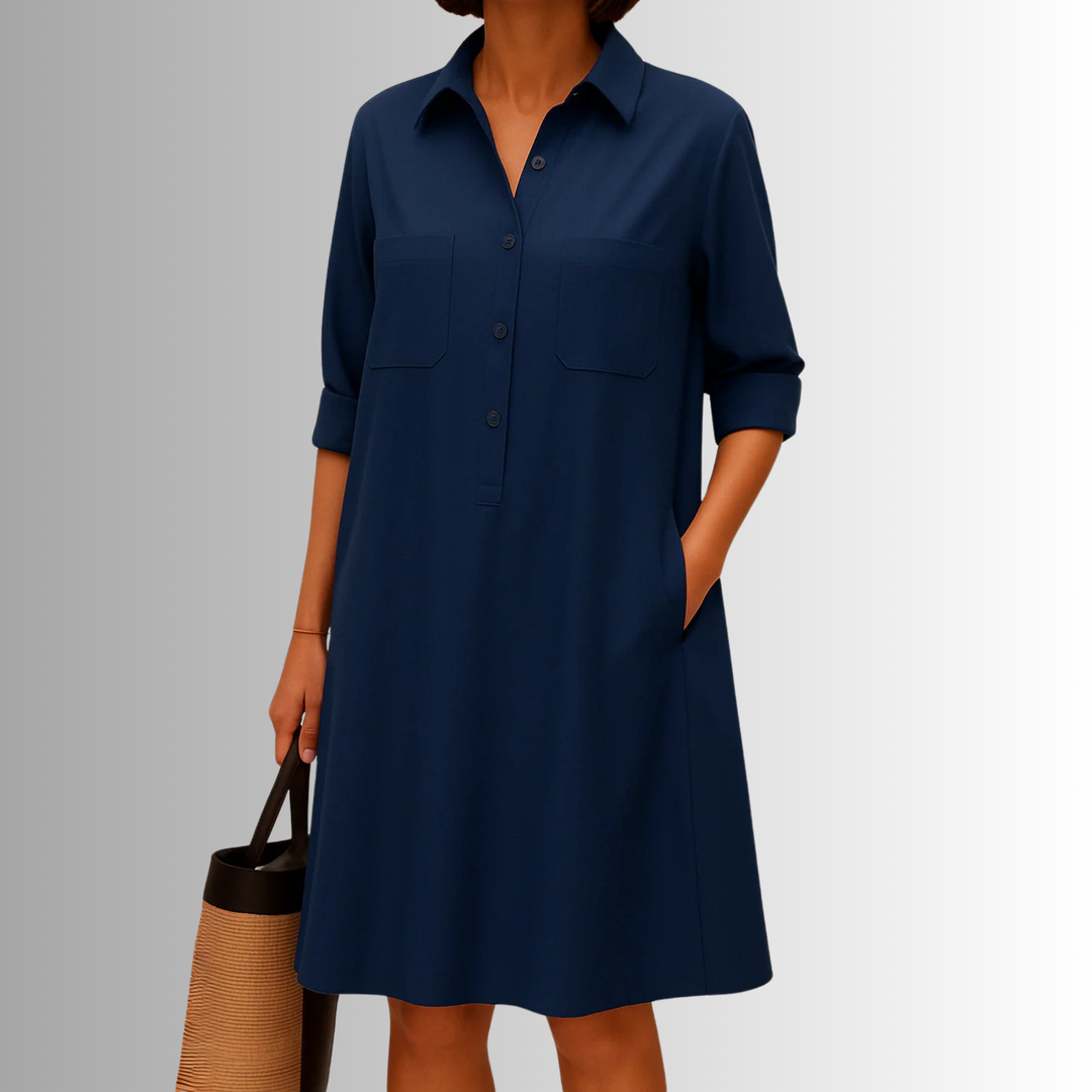 Women's Dress | Short Sleeves with Rolled Cuff