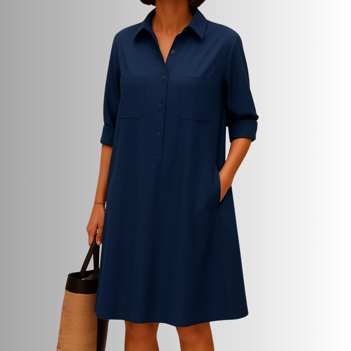 Women's Dress | Short Sleeves with Rolled Cuff