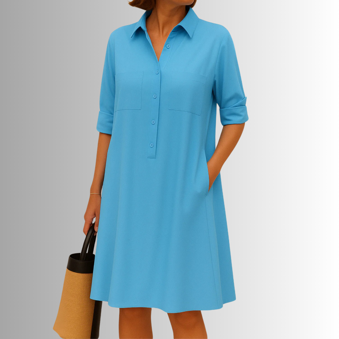 Women's Dress | Short Sleeves with Rolled Cuff