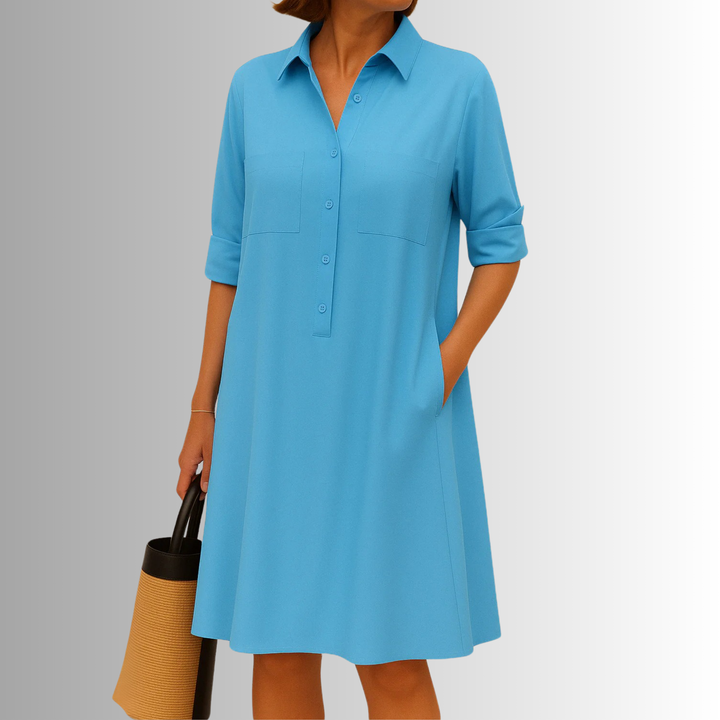 Women's Dress | Short Sleeves with Rolled Cuff
