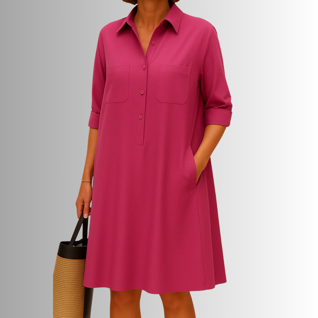 Women's Dress | Short Sleeves with Rolled Cuff