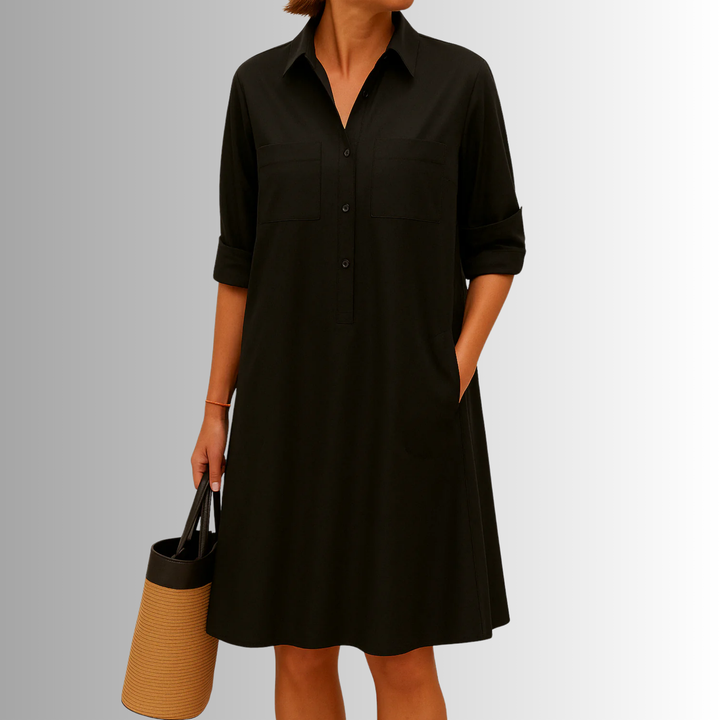 Women's Dress | Short Sleeves with Rolled Cuff