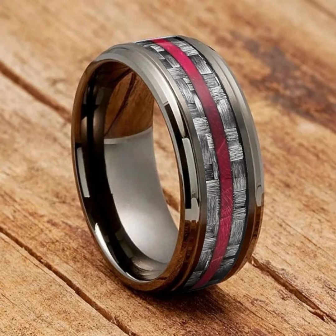 Obsidian Facet Titan Ring