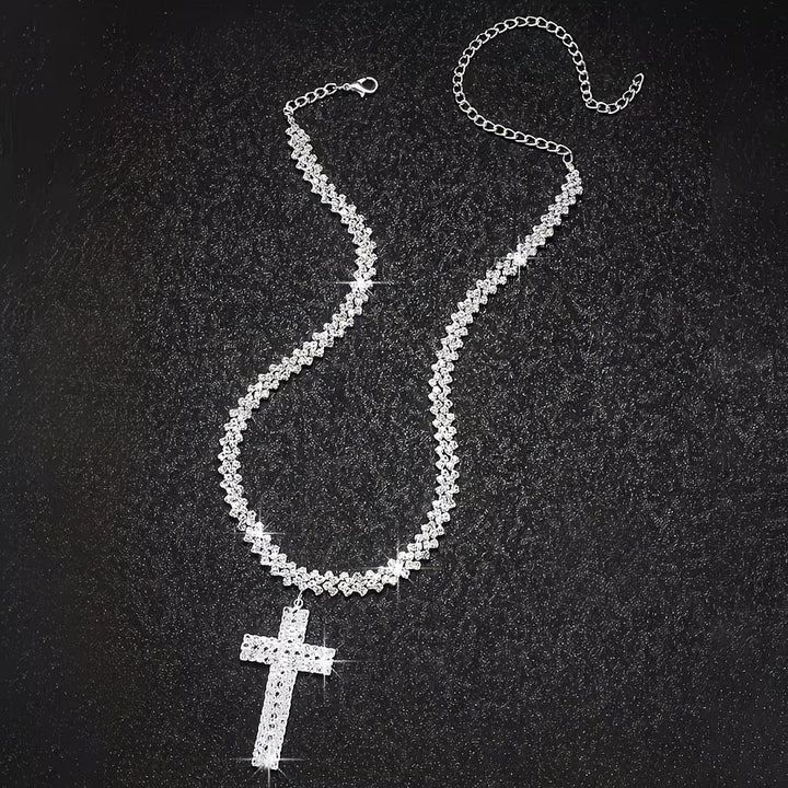 Multi-Layer Rhinestone Necklace