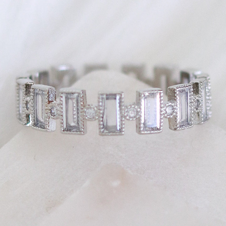 Crystal Natalie Ring (Silver)