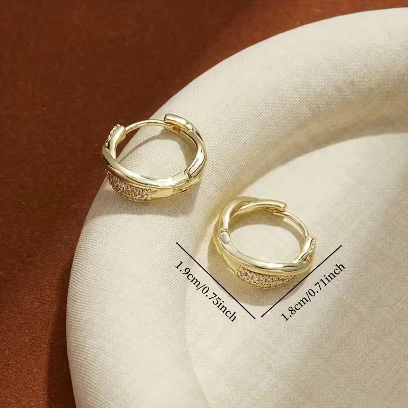 Exclusive Twisted Zircon Earrings