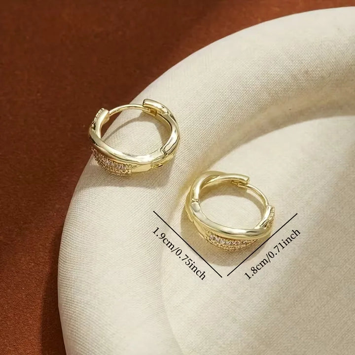 Exclusive Twisted Zircon Earrings