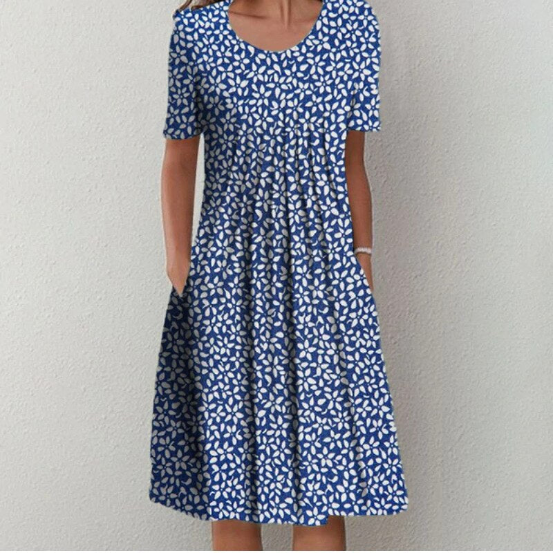 Women's Casual Dress | Midi Floral-style Print Midi
