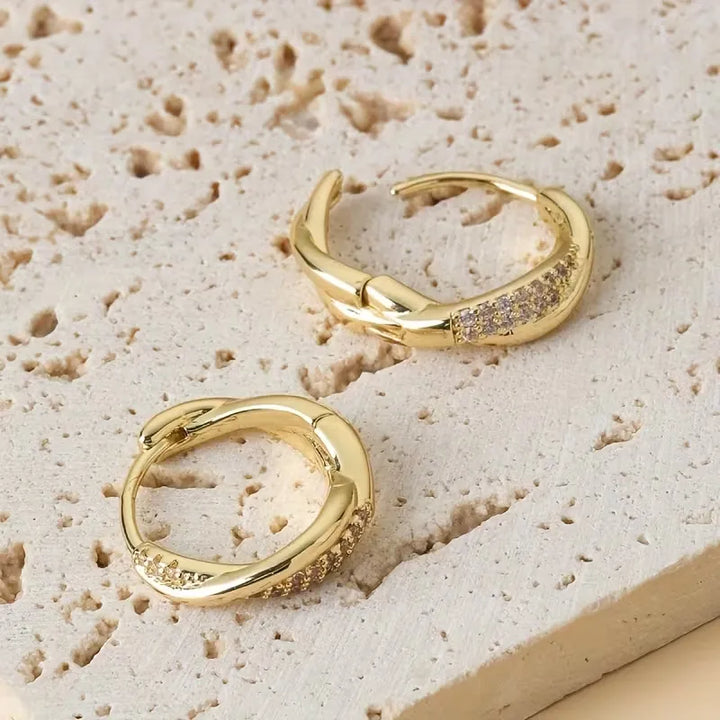 Exclusive Twisted Zircon Earrings