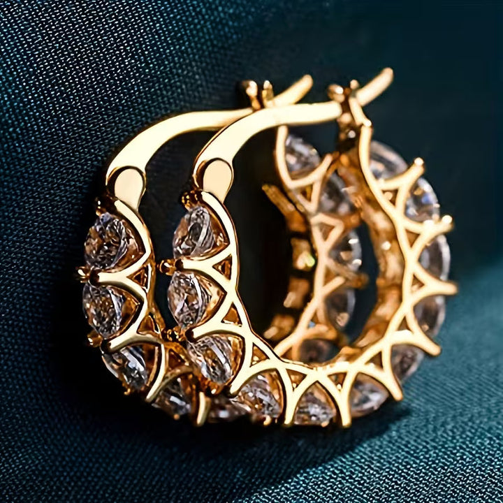 Vintage Zirconia Drop Earrings