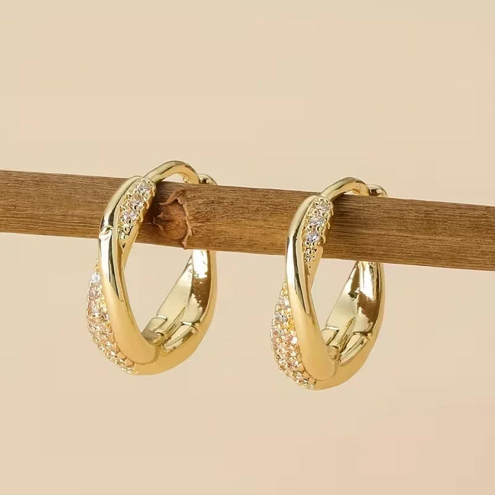 Exclusive Twisted Zircon Earrings